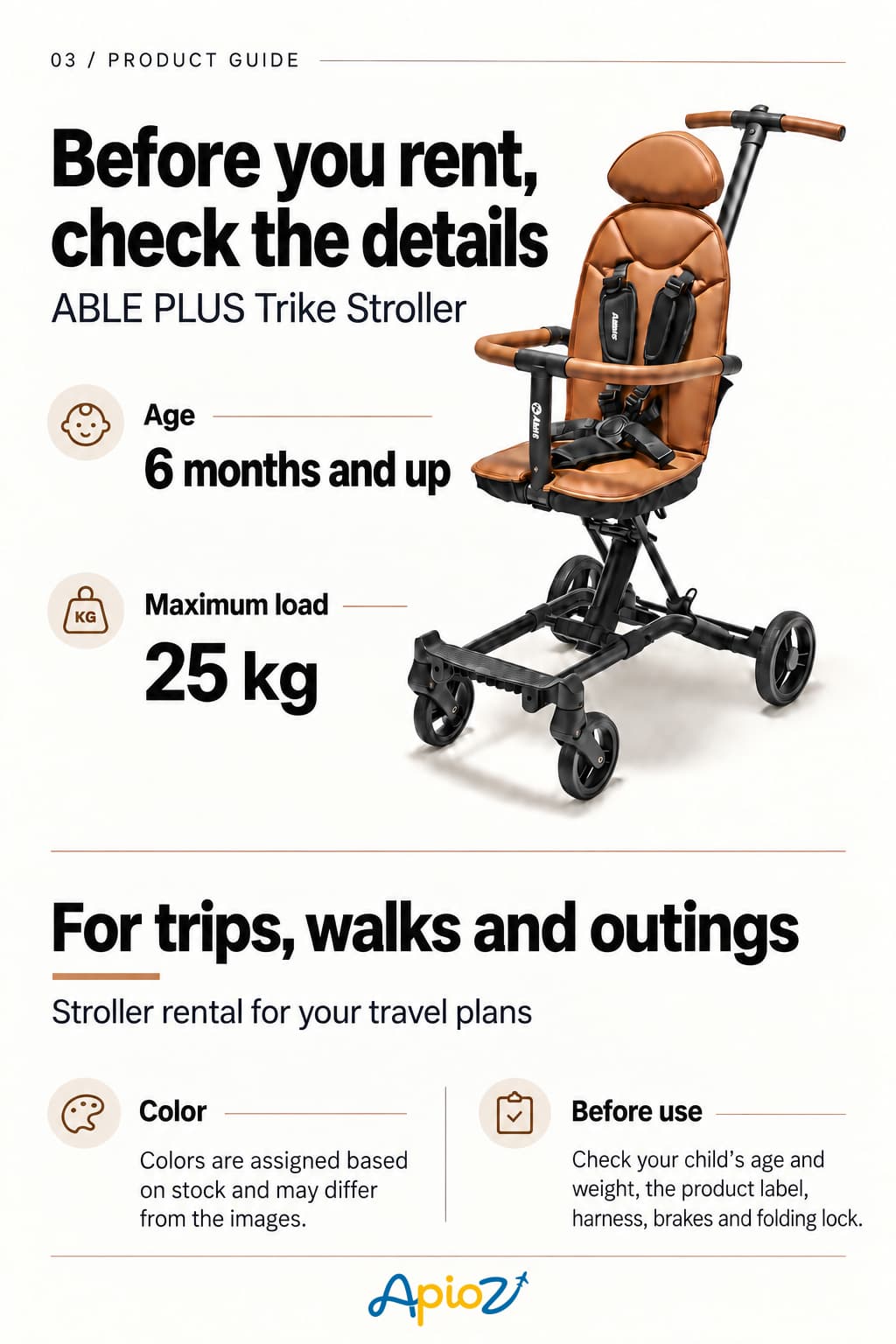 ABLE PLUS Trike Stroller user guide