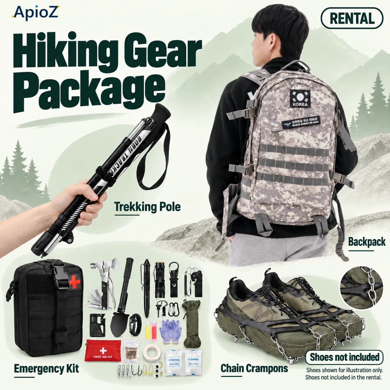 Mountain climbing package