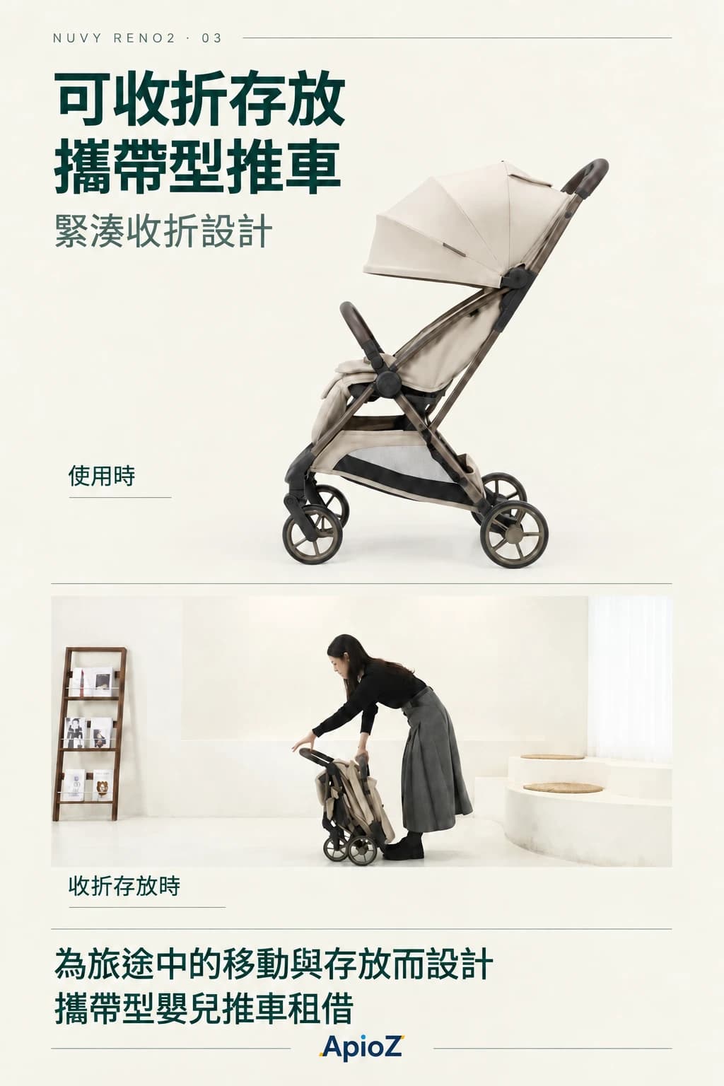 NUVY RENO2 摺疊與收納